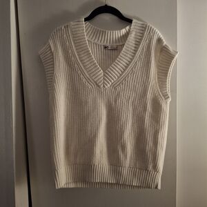 SO Women's Cream Sweater Knit Vest